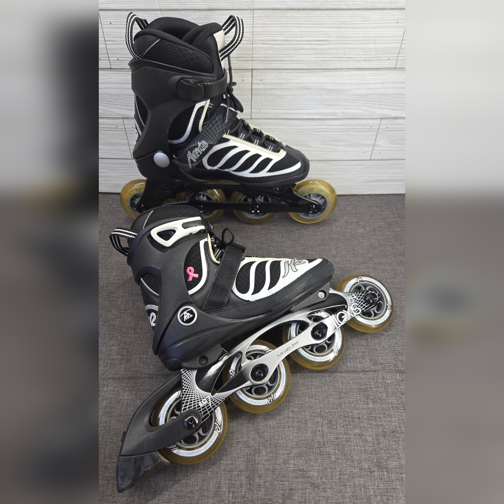 K2 Alexis 84 Pro Women's (Size 6, Black & White) Inline Skates